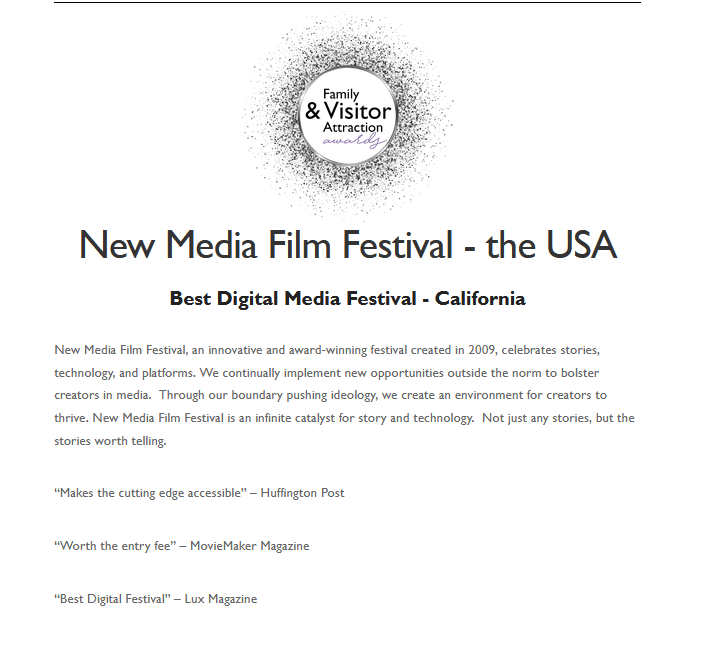 Best Digital Media Festival New Media Film Festival